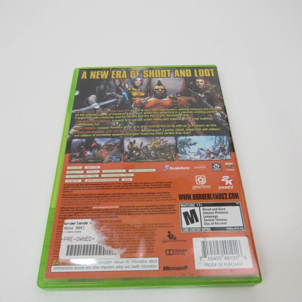 N/A borderlands microsoft